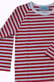 stripe t red & white