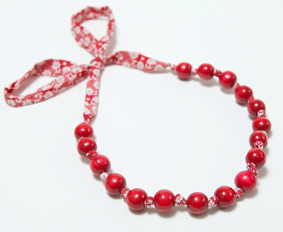 Red Beads on Liberty